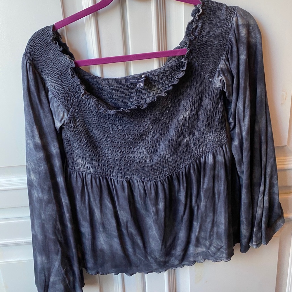 tie die blouse